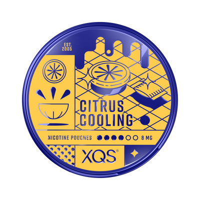 XQS Citrus Cooling 8mg, envase, vista frontal