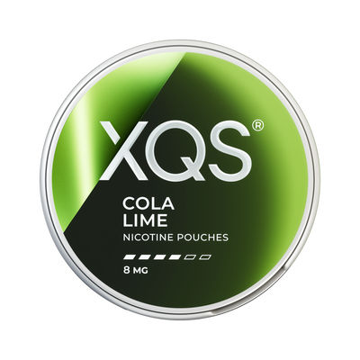 XQS Cola Lime 8mg, envase, vista frontal