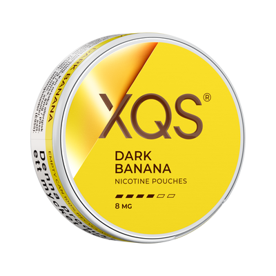 XQS Dark Banana 8mg, Dose, rechte Seitenansicht