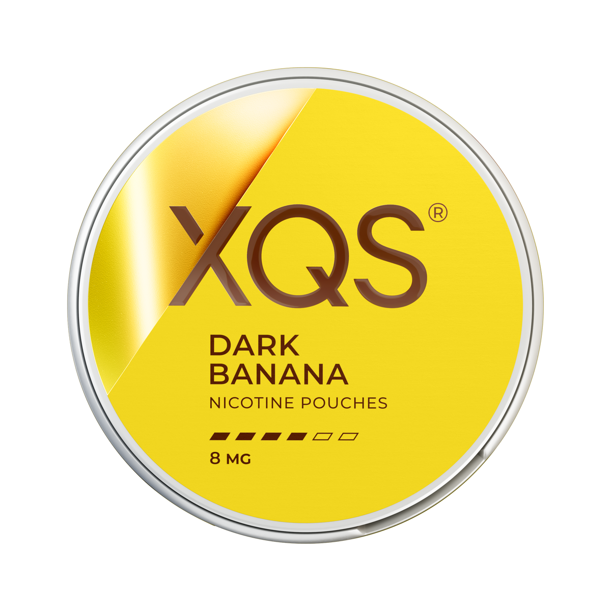 XQS Dark Banana 8mg, Dose, Vorderansicht