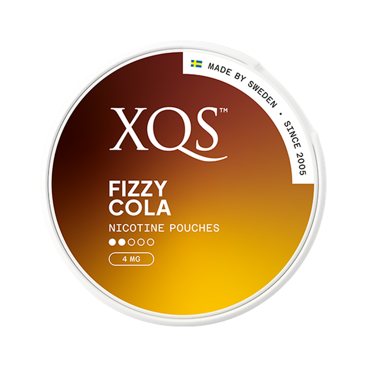 XQS Fizzy Cola Slim can, front