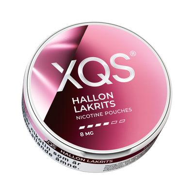 XQS Hallon Lakrits 8mg, Dose, Ansicht von unten