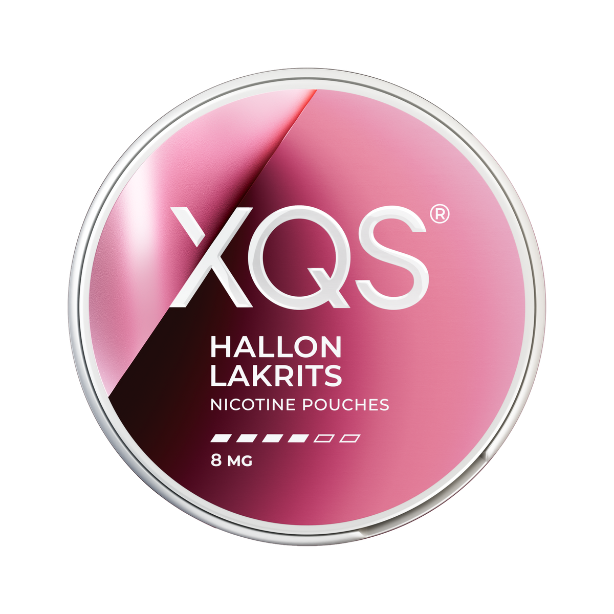 XQS Hallon Lakrits Strong can, front