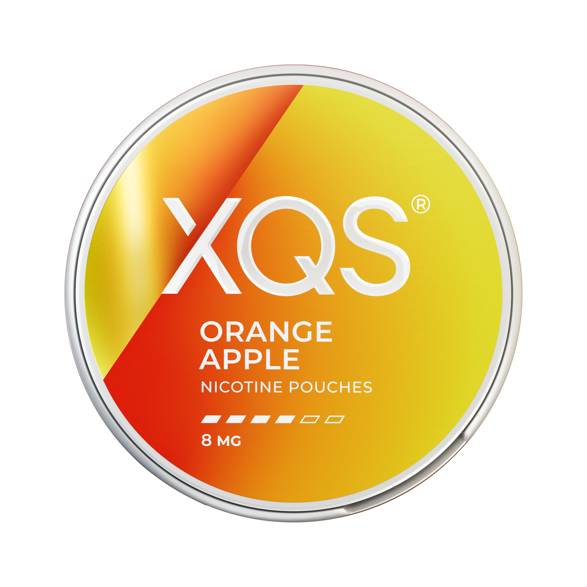 XQS Orange Apple 8mg, envase, vista frontal