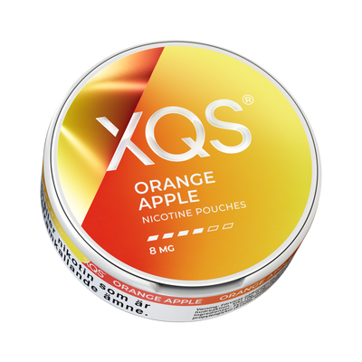 XQS Orange Apple 8mg, envase, vista desde abajo