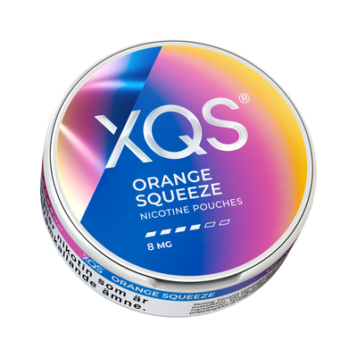 XQS Orange Squeeze 8mg, envase, vista desde abajo