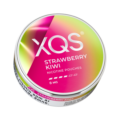 XQS Strawberry Kiwi 8mg, envase, vista desde abajo