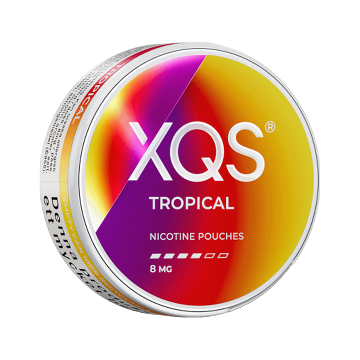 XQS Tropical Strong can, front