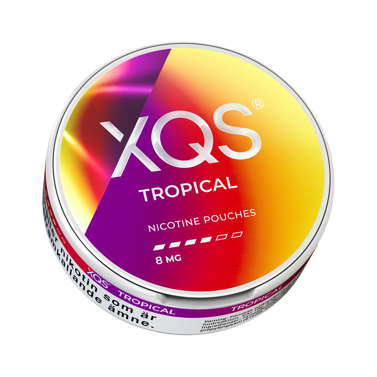 XQS Tropical 8mg, Dose, Ansicht von unten
