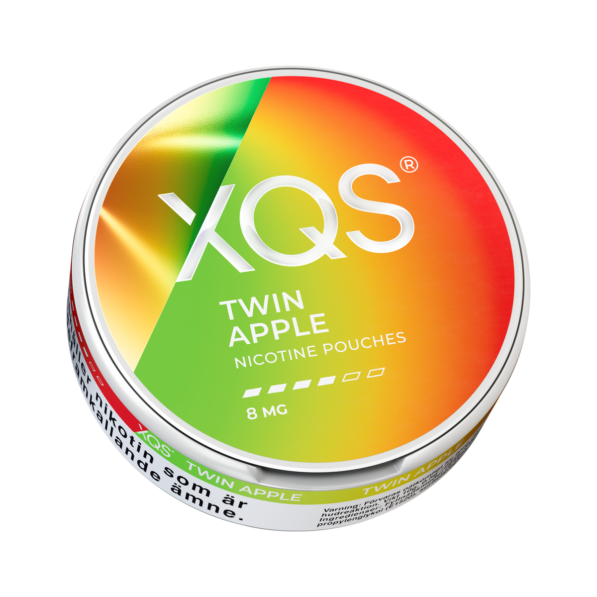XQS Twin Apple 8mg, Dose, Ansicht von unten
