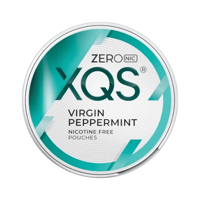 XQS Virgin Peppermint Zero Nic, envase, vista frontal