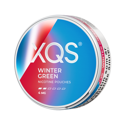 XQS Wintergreen 4mg, Dose, linke Seitenansicht