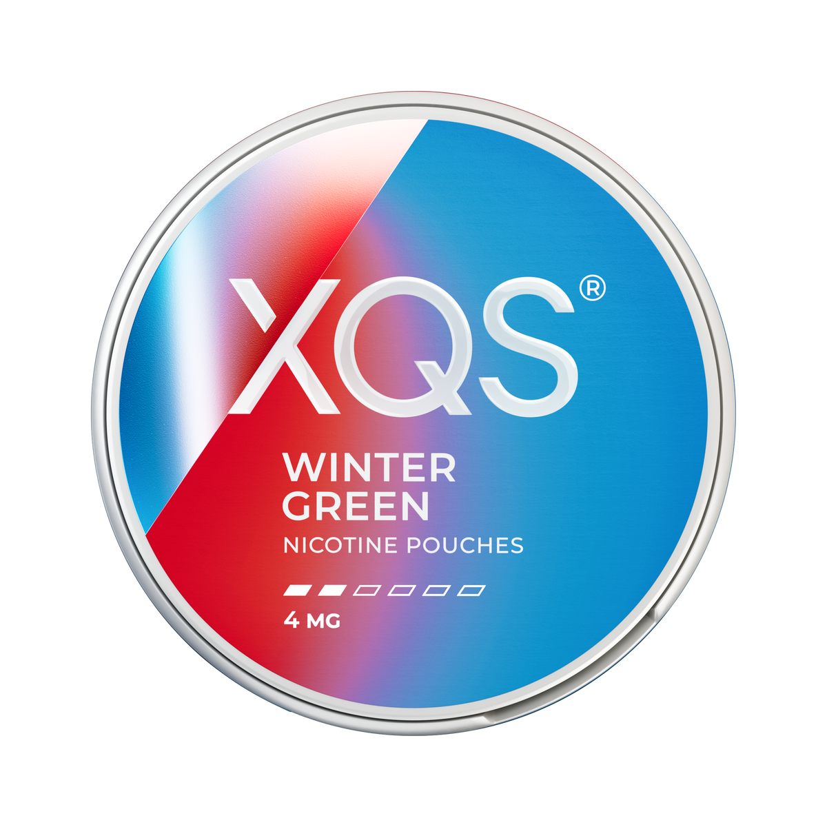 XQS Wintergreen 4mg, Dose, Vorderansicht