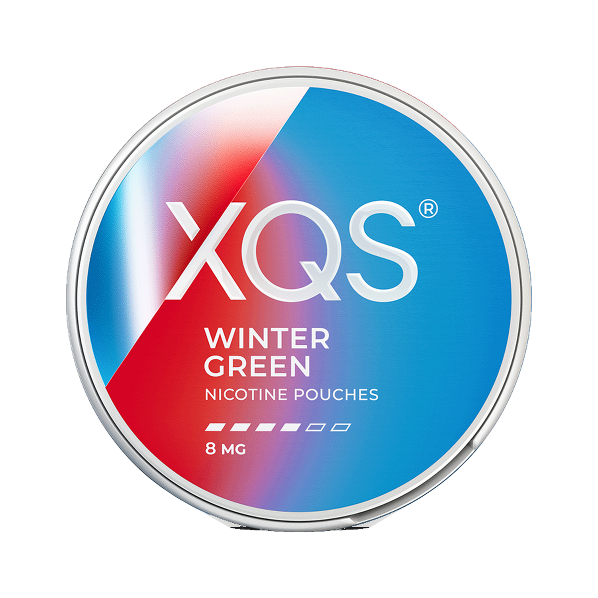 XQS Wintergreen Strong can, front