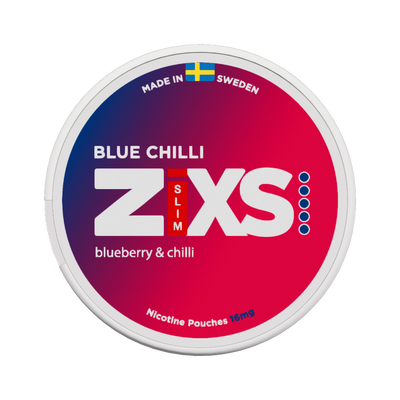 Zixs Blue Chilli Slim, envase, vista frontal