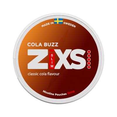 Zixs Cola Buzz Slim, envase, vista frontal