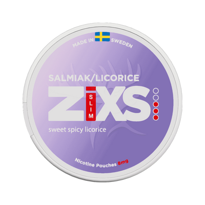 Zixs Salmiak Slim, envase, vista frontal