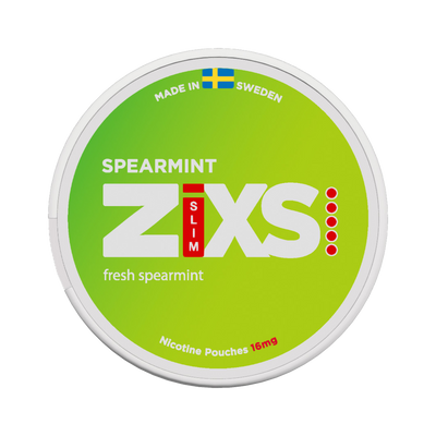 Zixs Spearmint Slim, envase, vista frontal