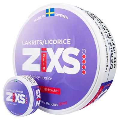 Zixs Licorice Slim Jumbo Can