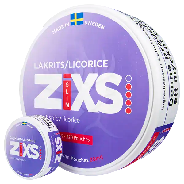 Zixs Licorice Slim Jumbo Can