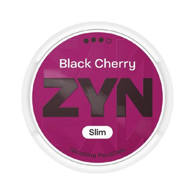ZYN Black Cherry Slim 9mg (S3), Dose, Vorderansicht