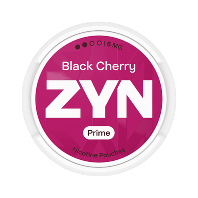 ZYN Black Cherry Prime Mini 6mg (S2) | Bäst före: 05/08/2026, Dose, Vorderansicht