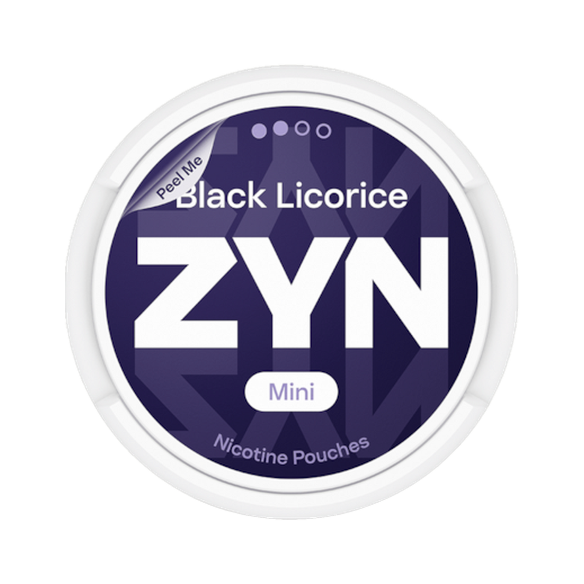 ZYN Black Licorice Mini 3mg (S2) | Bäst före: 27/02/2026 can, front