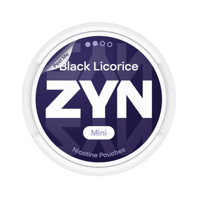 ZYN Black Licorice Mini 3mg (S2) | Bäst före: 27/02/2026, envase, vista frontal