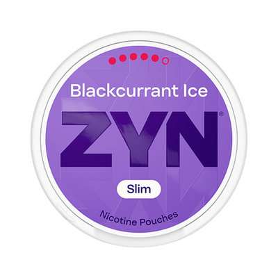 ZYN Blackcurrant Ice Slim 13.5mg (S5), Dose, Vorderansicht