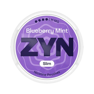 ZYN Blueberry Mint Slim 11mg (S4), Dose, Vorderansicht