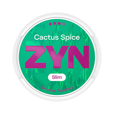 ZYN Cactus Spice Slim 9mg (S3), Dose, Vorderansicht