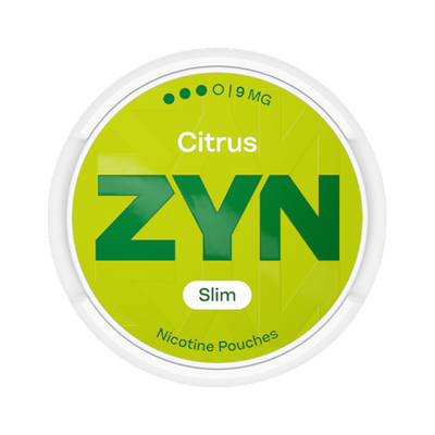 ZYN Citrus Slim 9mg (S3), Dose, Vorderansicht