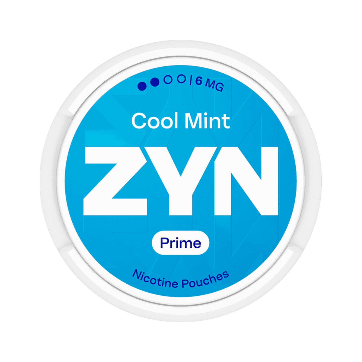 ZYN Cool Mint Prime Mini 6mg (S2), Dose, Vorderansicht