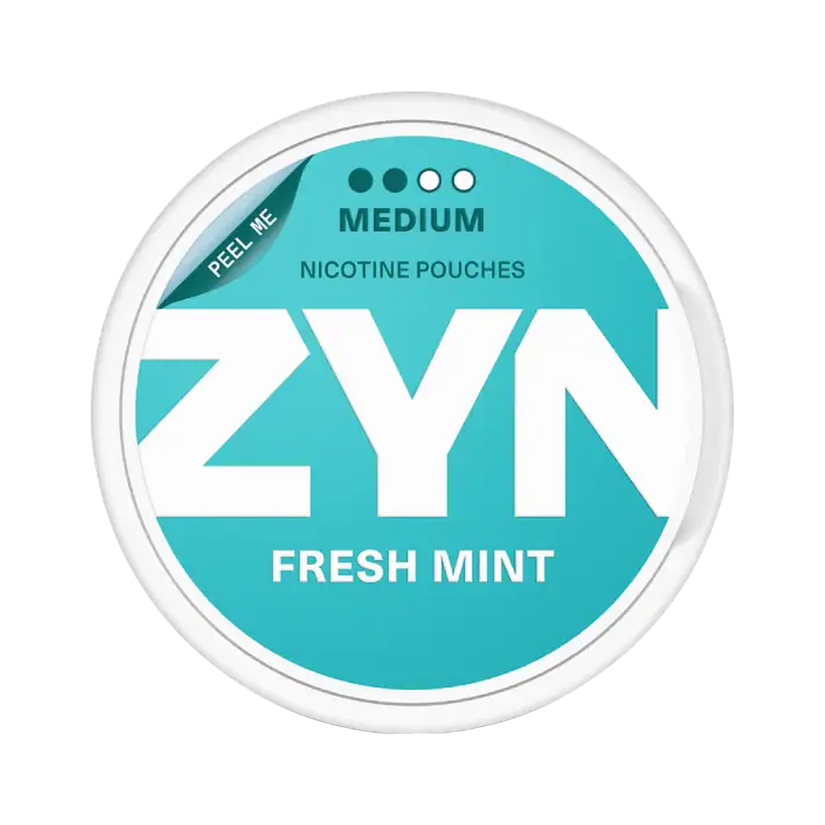 ZYN Fresh Mint Slim 6mg (S2), Dose, Vorderansicht
