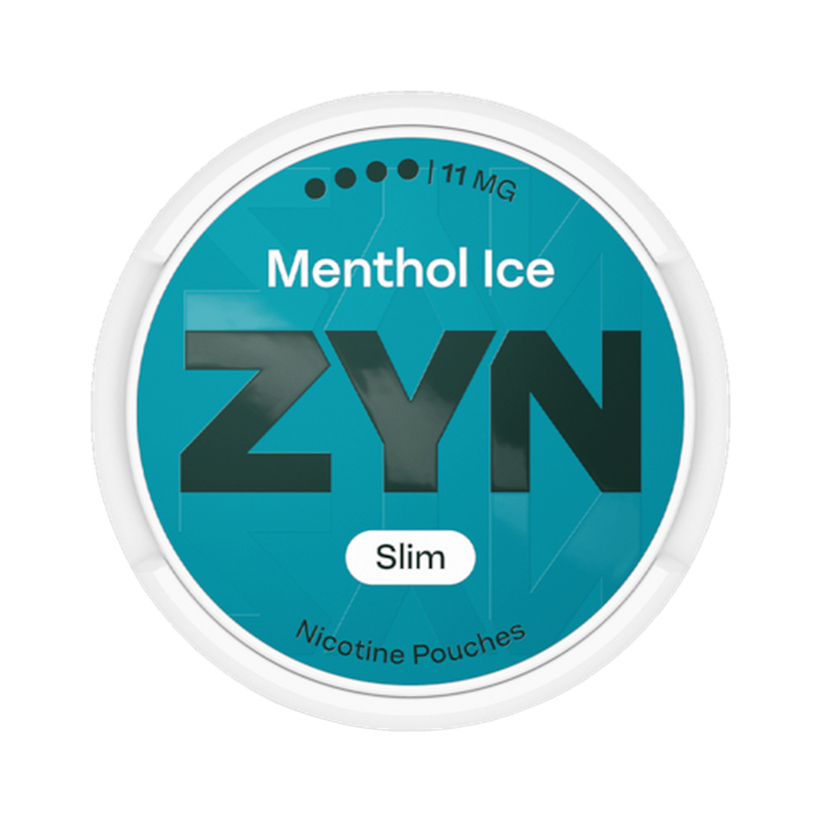 ZYN Menthol Ice Slim 11mg (S4), Dose, Vorderansicht