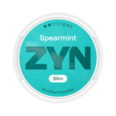 ZYN Spearmint Slim 6mg (S2), Dose, Vorderansicht