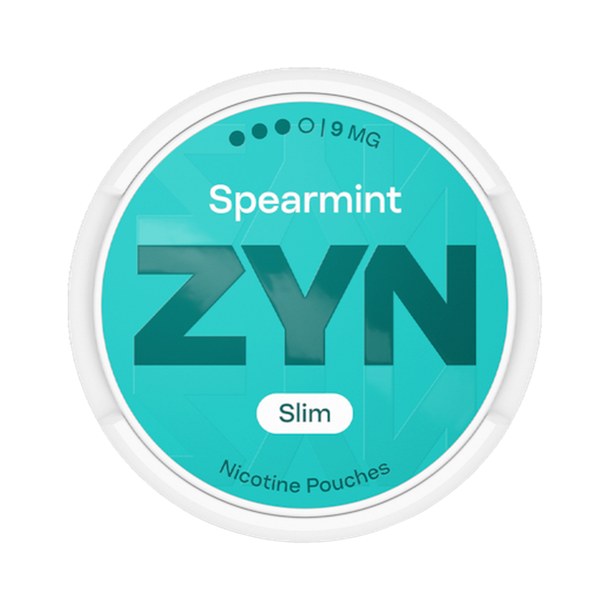 ZYN Spearmint Slim 9mg (S3) can, front