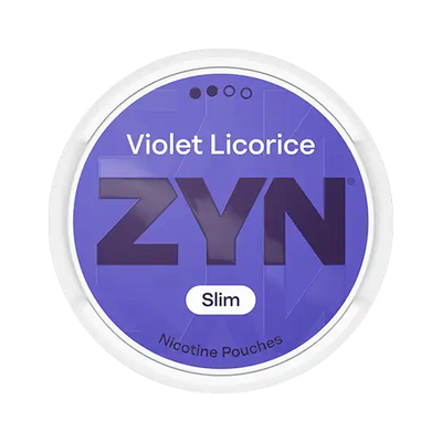 ZYN Violet Licorice Slim 6.5mg (S2) | Bäst före: 01/09/2026, envase, vista frontal