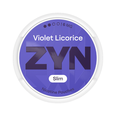 ZYN Violet Licorice Slim 6mg (S2) | Bäst före: 01/09/2026, Dose, Vorderansicht